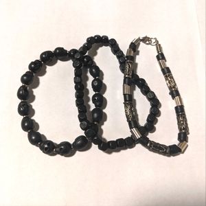 3/$15 Men's Wooden Bracelets set